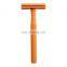 Elegant Long Handled Metal Double Edge Safety Razor