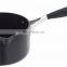 OEM flat bottom stainless steel single handle saucepan