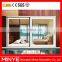 Aluminum frame commercial impact glass entry doors for KFC shop front glass door