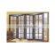 high quality aluminum Bi fold sliding stacking patio house glass interior folding doors
