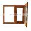 new products of thermal break  aluminum swing window  95 series profile casement window wooden color