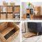 Handwoven Water Hyacinth Shelf Basket Can Be Folded Foldable Storage Wicker Basket Vietnam Supplier