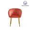 Tiptop Modern hotel luxury dinning room chair set for furniture Metal stainless steel gray velvet tufted Fabric restaurant dining chair