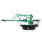 Crawler self propelled walnut tree harvester machine