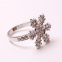 New Snowflake Shaped Napkin Buckle Rings For Hotel And Banquet Tableware