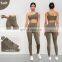 Anti Rolling High Waisted Leggings Hot Selling Scalloped Women Slimming Fitness Gym Yoga Pants