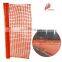 Italy market 1m/1.2m/1.5m/1.8m orange safety fence mesh barrier for road construction