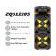 ZQS12205 super power 80W 12-inch*2  OEM cost-effective big party speaker with colorful lights