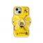 Cartoon Creative Bee Stand Phone Case for Phone 16 15 14 13 12  X XR XS Pro Max Fall Proof Soft Silicone Shockproof Cover