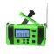 BSG-168(new)Multifunction Solar Emergency Radio with Power Bank, Hand Crank, 4000/8000mAh Battery, SOS Alarm, Flashlight & iPhone 15 Charging
