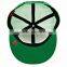 Guangzhou Guangjia Multi panel green half mesh plastic backclosure custom snapback