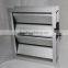 Air volume control damper for HVAC system air handling unit