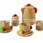 Yiwu China EN71/ASTM Certified Wooden Tea Set Toys Natural Color Christmas Toys