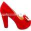 hot sell strong high heel platform shoes for party with golden button