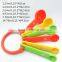 New products 2016 Colorful Portable Silicone Measuring Cups Spoon