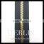 #3 #5 #8 Polished Garment Handbag Designer Brand Gunmetal Gold Silver Symmetrical Corn Teeth Metal Zipper