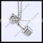 2016 hot sale stainless steel dumbbell pendant                        
                                                                                Supplier's Choice