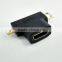 Portable hdmi to mini micro hdmi converter for computer