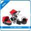EN 1888 colorful AL frame air wheel 3in1 baby stroller with car seat and carrycot