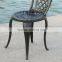 White Black Bronze Decorative Outdoor Aluminum Metal Garden Chair