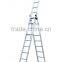 Aluminum 3 section Combination ladder, high strenghth extension ladder,6 steps--12steps