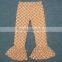 Hot sale classical Solid color 100% cotton girls ruffle pants