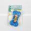 New design TPR bone toy with rope blue dog toy