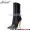 Wholesale Custome made eleglant cow leather women stiletto booties heels