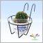 China supplier hot sale high quality unique display rack for plant fancy antique metal wire crystal wedding flower stands
