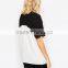 2015 Korean Style Ladies Short Sleeves Plain Blouse