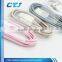 1-2 m custom nylon braided metal casing usb extension cable