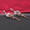 Costume Jewelry Fashion Ruby Tassel Earrings