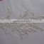 High Quality white embroidery bead french lace flower for wedding dress