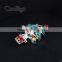 Fashion Jewelry Colorful Rhinestone Charming Christmas Tree Pin Brooch Christmas Party Promotion Gift Apparel Accessories