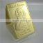 10 Ounces Replica Gold Bar / 9999 Fine Fake Gold Bar / Hot Sale 24K Gold Clad Bullion Bar