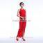 Latest dress designs High quality red maxi long cocktail bodycon sexy women dress fashion