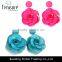 cute earrings flower candy color earrings with low price
