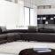 modern black leather sofa 3026