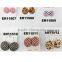 cheap wholesale daily wear christmas resin crystal clip on earrings