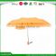 2016 high quality 21"*8K auto open and close 3 folding orange umbrella