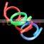 led fiber material blinking luminous flashing plastic bracelet