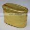 Latest arrive fashion gold pu leather cosmetic custom bags chinese manufacture supply hot fashion travel cosmetic bags