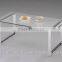 elegant design clear custom wholesale acrylic coffee table/acrylic trunk coffee table