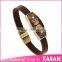 Fashion truth leather bracelet with magnetic clasp
