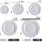 Ceramic dinner beautiful white round flat plate and dish