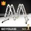 NEW 3.6M FOLDING 4 X 3 ALUMINIUM MULTI PURPOSE LADDER MULTI FUNCTION + PLATFORM