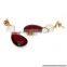 Loyal Promise Red Garnet Hydro Earring, Fine Silver Jewellery, 925 Silver Jewellery