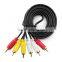 3.5mm Male Stereo Jack to 3 Female Rca Plugs Cable 1.5m