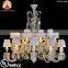 24 Light Baccarat Art Deco Chandelier