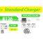 PKCELL Standard battery charger 8126 for AA AAA 9V rechargeable cell with 2 slot